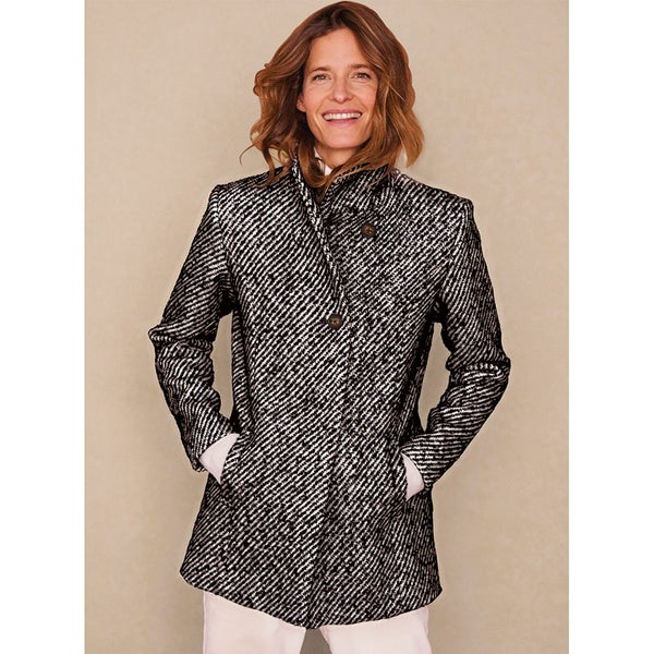 So Stylish Wool Mix Cosy Overcoat - Size 24 - Black63001082663042117