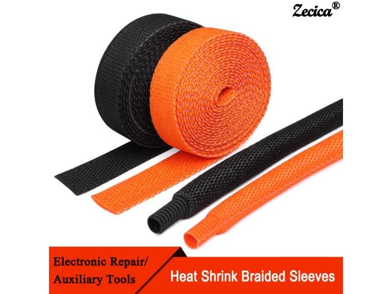 Heat Shrink Braided Cable Sleeve 6-100mm Insulation Flam Retardant Wire Wrap Carousel 1
