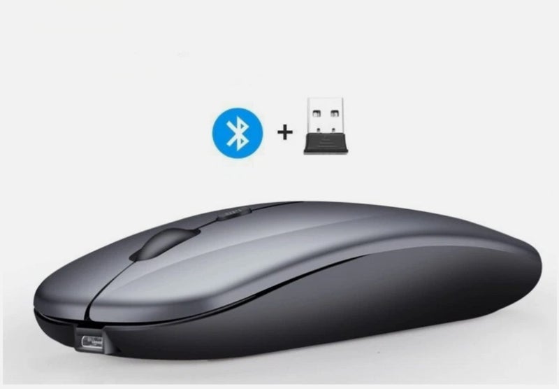 Dual Mode Wireless Mouse 2.4 GHz Bluetooth Compatible Mouse Carousel 2