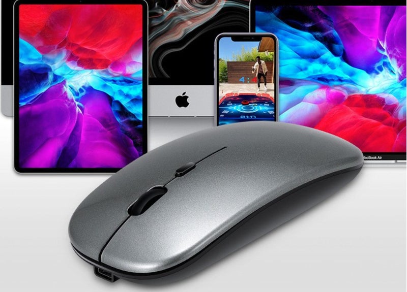 Dual Mode Wireless Mouse 2.4 GHz Bluetooth Compatible Mouse Carousel 1