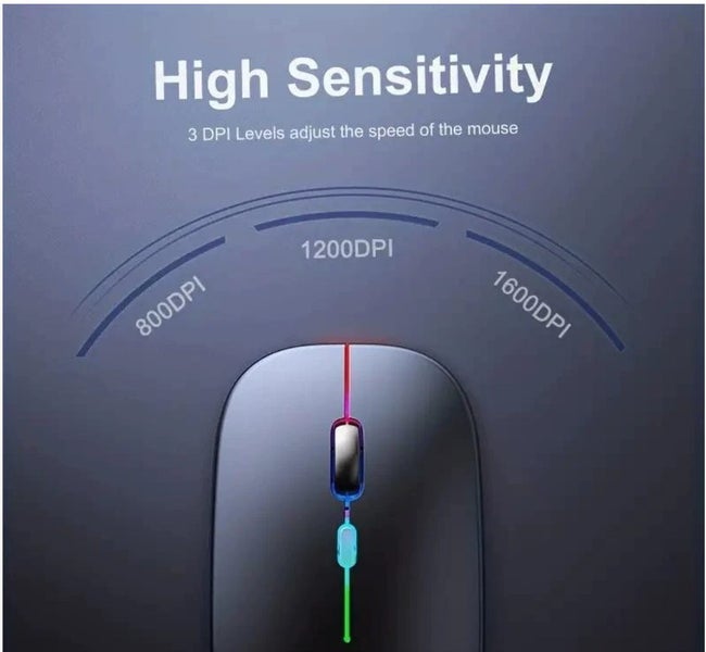 Dual Mode Wireless Mouse 2.4 GHz Bluetooth Compatible Mouse Carousel 9