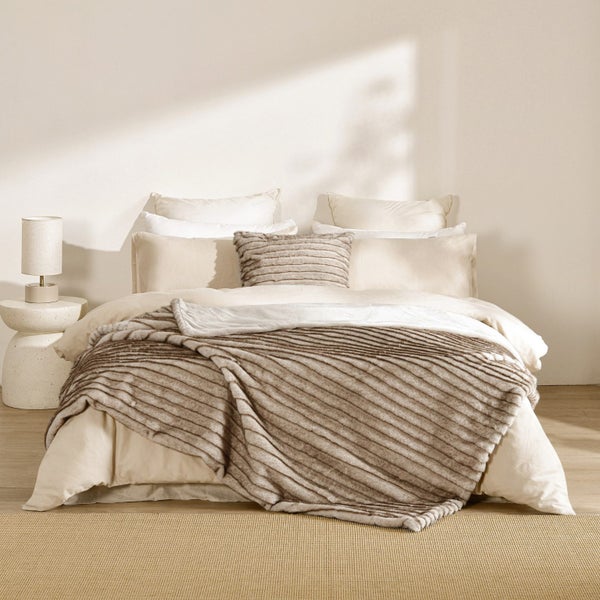 Dreamaker Nara Faux Mink Throw Blanket - 180x200cm Carousel 1