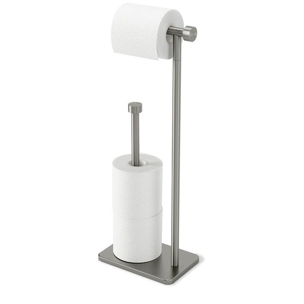 Umbra Cappa Toilet Paper Holder & Reserve Nickel Carousel 1