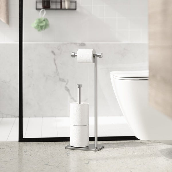 Umbra Cappa Toilet Paper Holder & Reserve Nickel Carousel 2