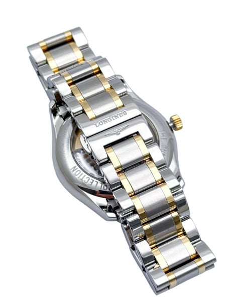 LONGINES 2020 Master Collection Auto 18ct Gold & Steel Mens Wristwatch L2.755.5 Carousel 8