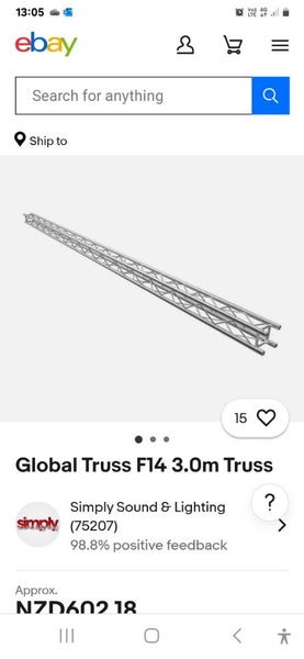 Aluminium lighting trusses. Carousel 1
