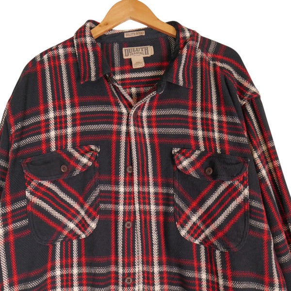 Duluth Trading Co Thick Flannel Shirt Jacket XXL Carousel 2