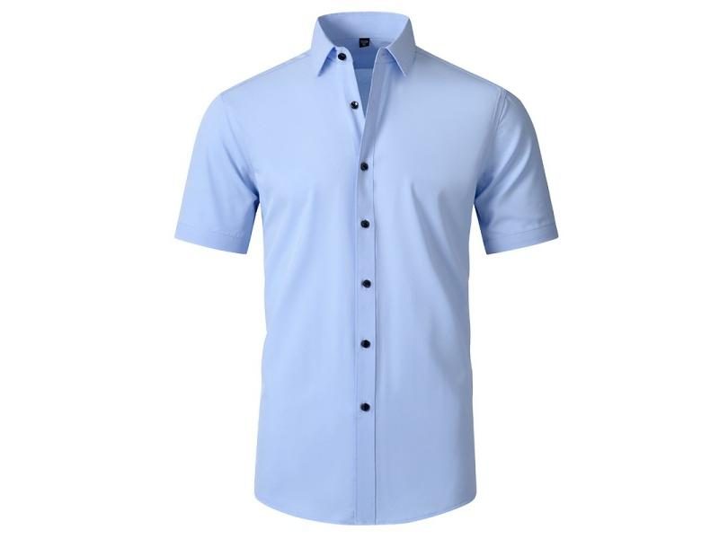 New Spring And Summer Men's Long-sleeved Four-sidedelastic Business Casual Carousel 1