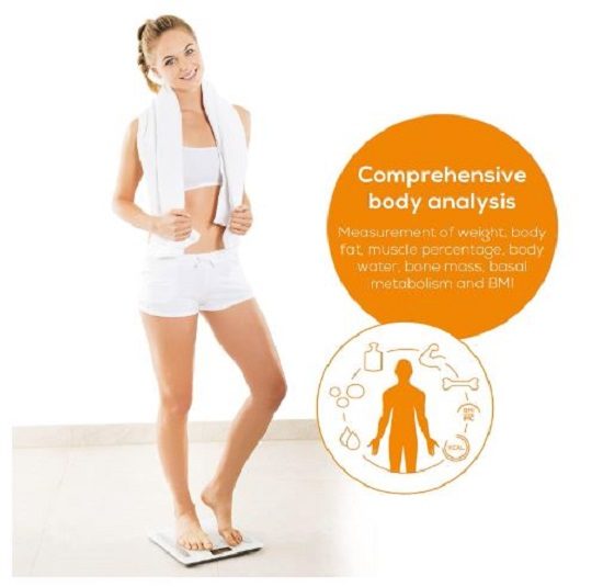 Beurer BF600W White Bluetooth Body Fat Bathroom Scales White + AfterPay Carousel 2