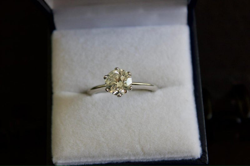 1.5 Carat Solitaire Diamond Platinum Ladies ring62864735293826112