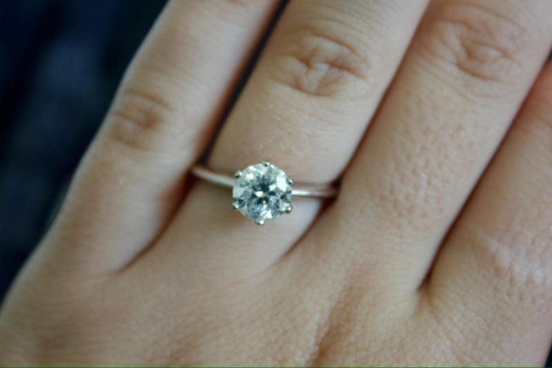 1.5 Carat Solitaire Diamond Platinum Ladies ring62864735293826114