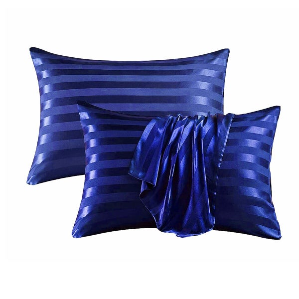 Satin Pillowcase Set of 2 Silk Pillow Cases Carousel 1