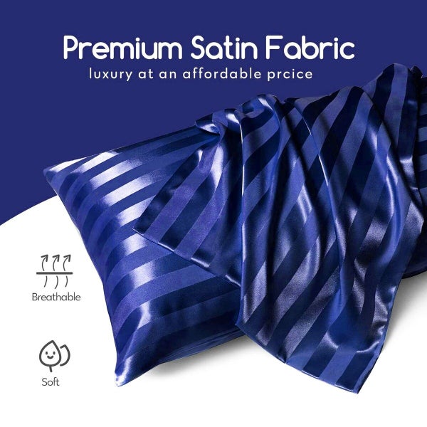 Satin Pillowcase Set of 2 Silk Pillow Cases Carousel 2