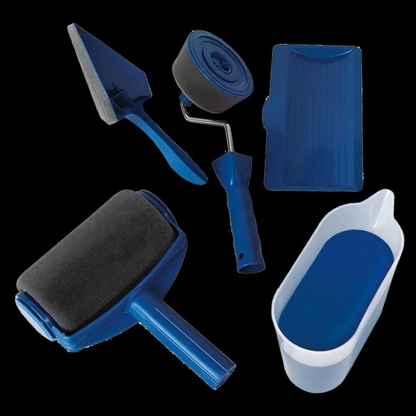 Randy & Travis Machinery Paint Painting Set Self Contained Drip Splatter Roller Carousel 1