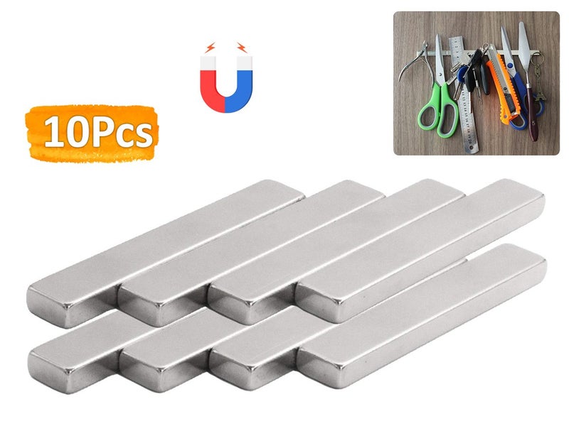 10Pcs Strong Neodymium Bar Magnets x2 Carousel 2
