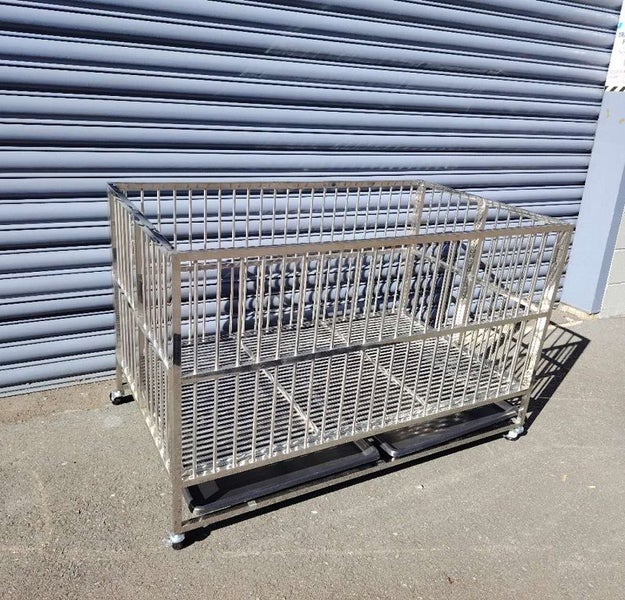Collapsible Stainless Steel Pet Cage 125CM XX - Large with Wheels63654801459970113