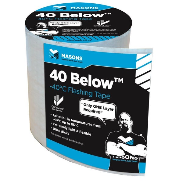 40 Below flashing tape 150mm x 20m Masons Carousel 1