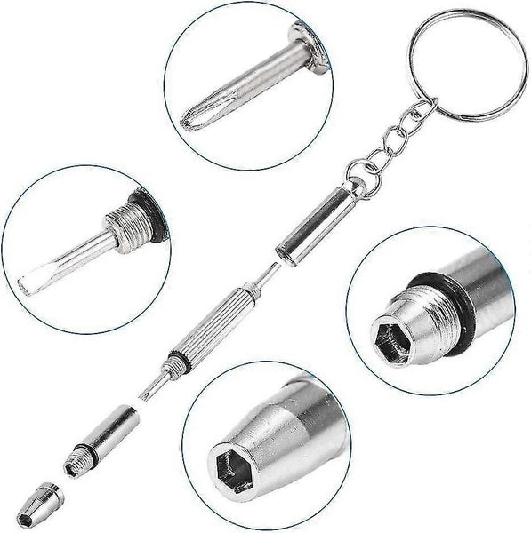 Eyeglass Repair Kit, Universal Eyeglass Screw & Nut Assortment With Magnetic Scr Carousel 2
