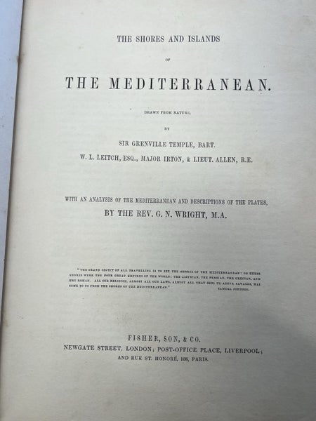 Shores and Islands of the Mediterranean62854322964609112