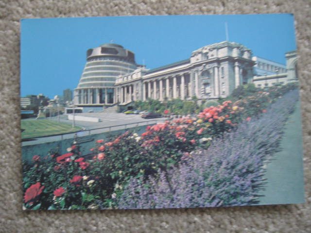 Wellington Parliament Buildings Postcard Carousel 1