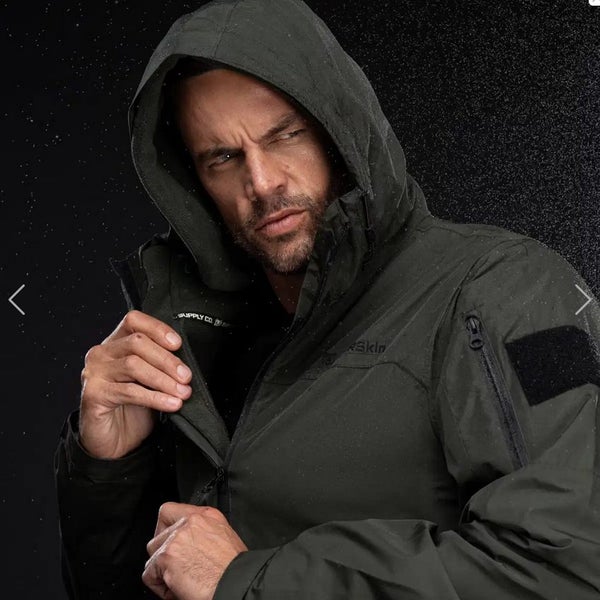 BAERSkin Tactical Heavy-Storm Waterproof Jacket 2.0, size XL sealed seams62939544129923113