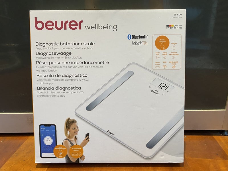 Beurer BF600W White Bluetooth Body Fat Bathroom Scales White + AfterPay Carousel 7