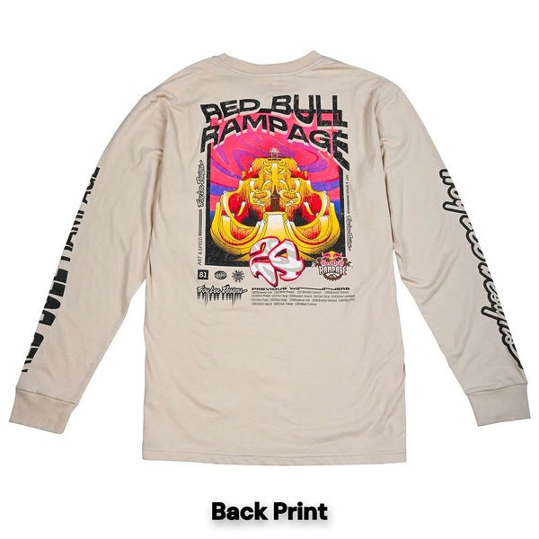 TROY LEE DESIGNS X REDBULL RAMPAGE ALTERED REALITY LONG SLEEVE TEE CEMENT Carousel 1