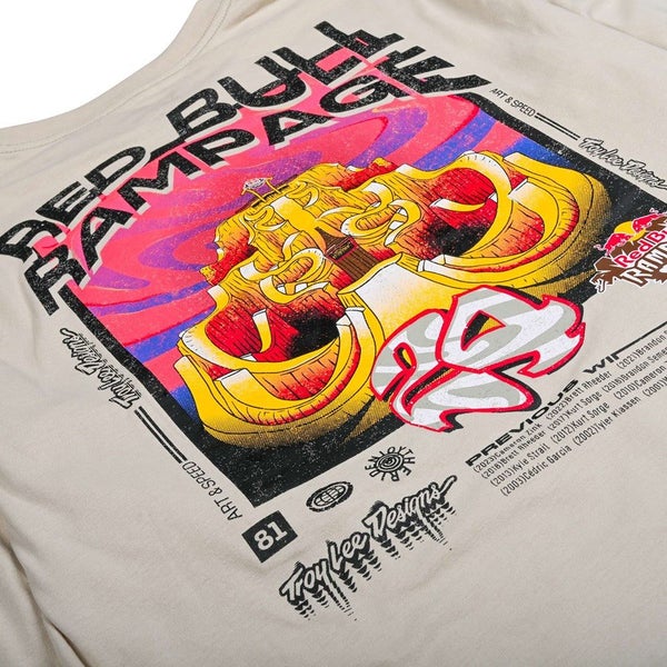 TROY LEE DESIGNS X REDBULL RAMPAGE ALTERED REALITY LONG SLEEVE TEE CEMENT Carousel 3