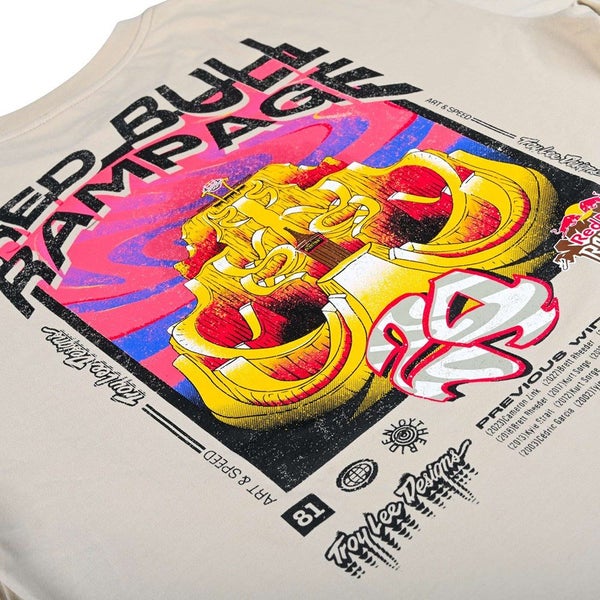 TROY LEE DESIGNS X REDBULL RAMPAGE ALTERED REALITY SHORT SLEEVE TEE CEMENT Carousel 3