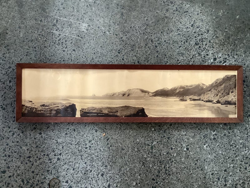 R.P.Moore historical photograph Cape Kidnappers panorama Carousel 1