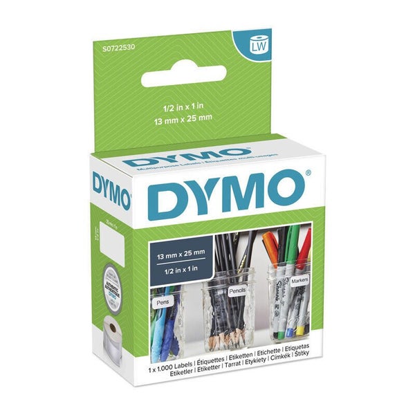 Dymo Multi Label 13mm x 25mm Carousel 1