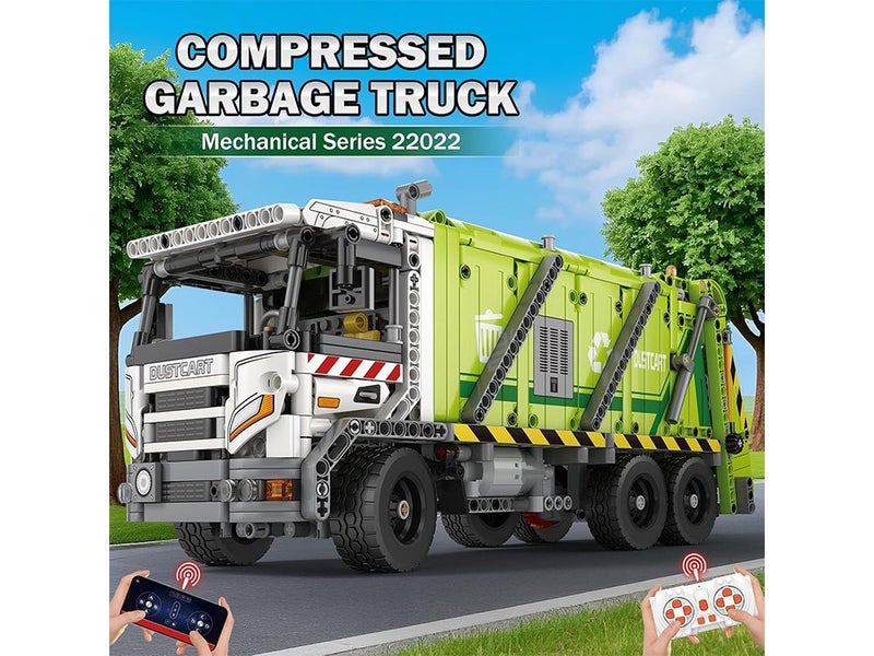 Reobrix Large Garbage Truck Building Block Toy Set for Boys Ages 8-14 Carousel 2