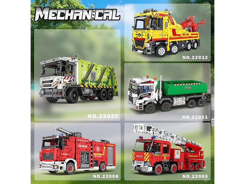 Reobrix Large Garbage Truck Building Block Toy Set for Boys Ages 8-14 Carousel 7
