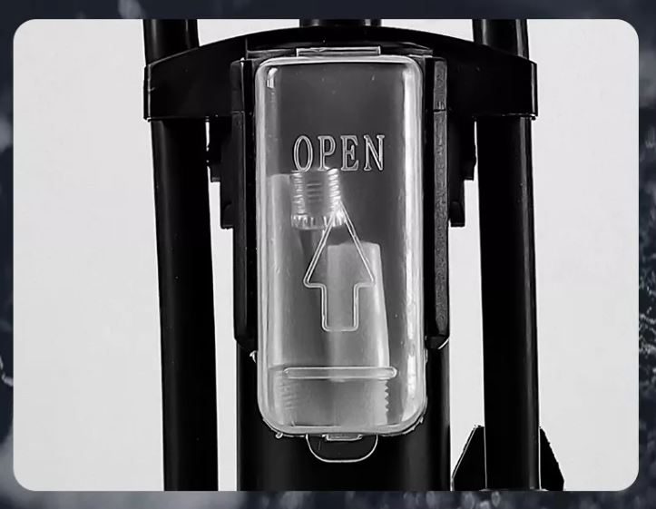 Bike Floor Pump, High Pressure bike floor pump with display | Presta & Schrader Carousel 8
