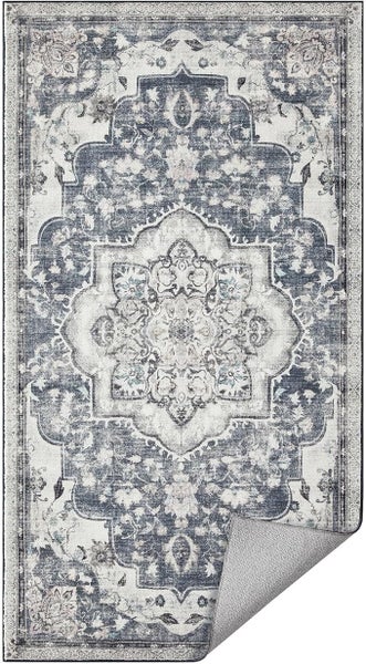 Traditional Vintage Style Rug 80 x 150 cm - Grey Carousel 1