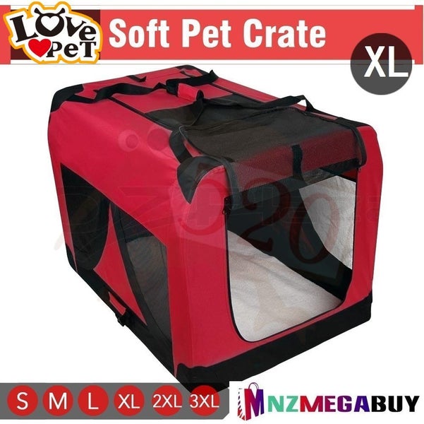 Dog Travel Cage Collapsible Soft Pet Dog Crate 81CM * LOVEPET® Carousel 2