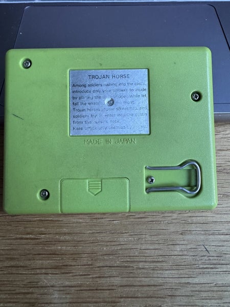 Gakken Trojan horse game and watch 1980s Carousel 3