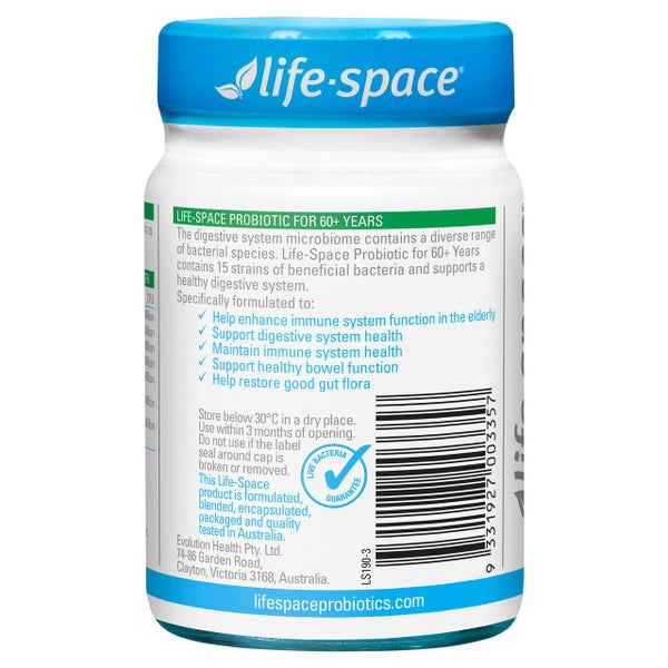 Life-Space Probiotic for 60+ Years 60 Hard Capsules Carousel 2