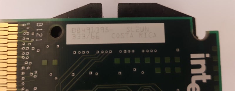 VINTAGE - INTEL CELERON 333/66 CPU Carousel 7