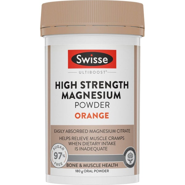 Swisse Ultiboost High Strength Magnesium Powder Orange 180g Carousel 1