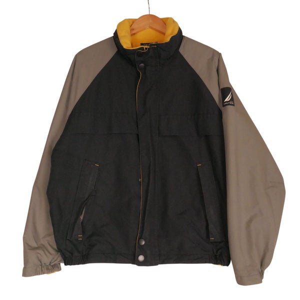 Nautica Reversible Fleece Lined Shell Sailing Bomber Jacket Medium Carousel 2