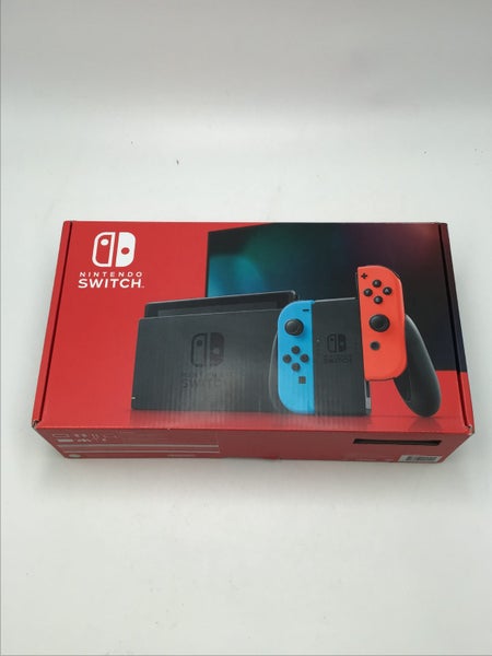 * Red/Blue Nintendo Switch V2 Console BOXED * Carousel 1
