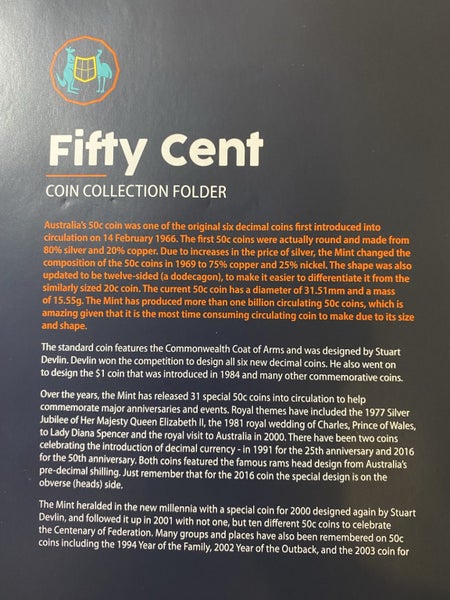 Royal Australian Mint Fifty Cent Collection Carousel 2
