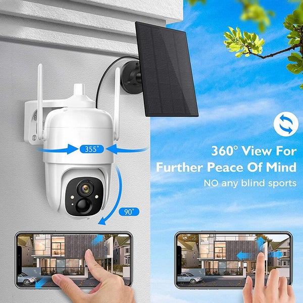 2K PTZ Solar WiFi Security Camera with AI Motion Carousel 1