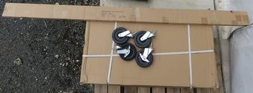SHELVES METAL GALVANISED HOT DIP W WHEEL - MUSHROOM GROWING, CHILLER, GARDEN Carousel 2