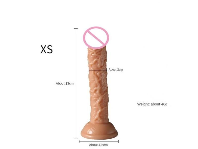 Super Soft Lesbian Strapon Big Dildo Realistic Small Fake Penis Dick Anal Plug Carousel 1