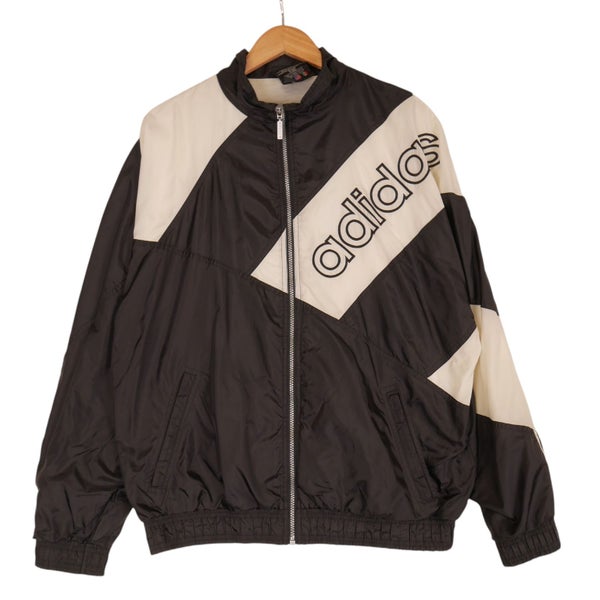 Vintage 90s Adidas Black Track Jacket Medium Carousel 1