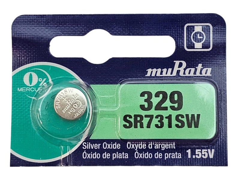 Murata SR731SW (329) Silver Oxide 1.55V watch battery (Expiry May 2024) Carousel 1