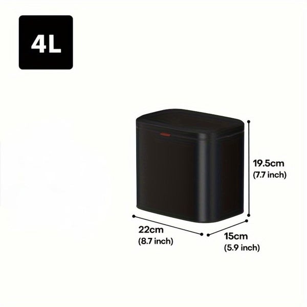 4L Hanging Kitchen Trash Bin - Matte Black Carousel 1