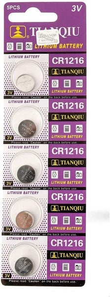 5 X CR1216 CR-1216 3V LITHIUM BATTERIES BATTERY KEY ALARM REMOTE Carousel 1
